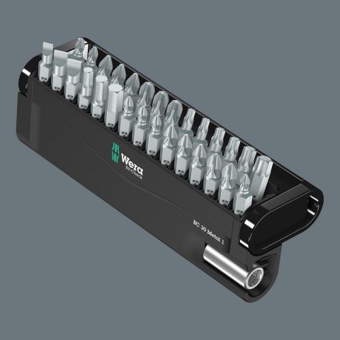 WERA ZESTAW BITÓW BIT-CHECK 30 METAL 1 SB, 30 CZ. WERA ZESTAW BITÓW BIT-CHECK 30 METAL 1 SB, 30 CZ.