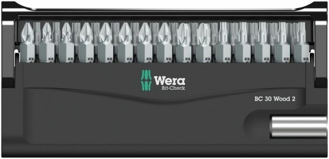 WERA ZESTAW BITÓW BIT-CHECK 30 WOOD 2 SB, 30 CZ. WERA ZESTAW BITÓW BIT-CHECK 30 WOOD 2 SB, 30 CZ.