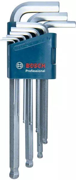 BOSCH ZESTAW KLUCZY IMBUSOWYCH 9 EL. BOSCH ZESTAW KLUCZY IMBUSOWYCH 9 EL.