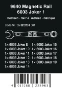 WERA ZESTAW KLUCZY PŁAS.-OCZK. Z GRZECH. 6003 JOKER 1+LISTA MAGN.