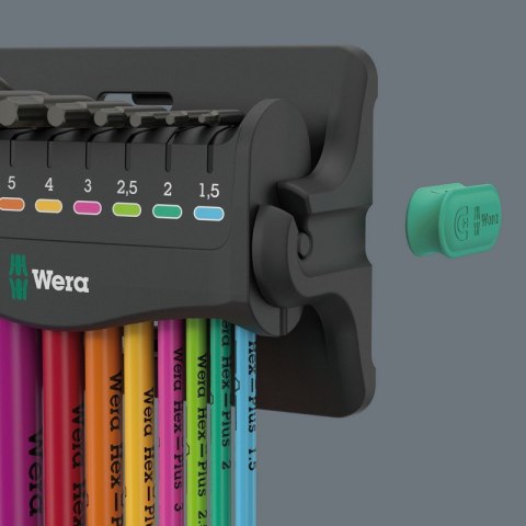 WERA ZESTAW KLUCZY TRZPIENIOWYCH 950/9 HEX-PLUS MULTICOLOU 3 9CZR WERA ZESTAW KLUCZY TRZPIENIOWYCH 950/9 HEX-PLUS MULTICOLOU 3 9CZR