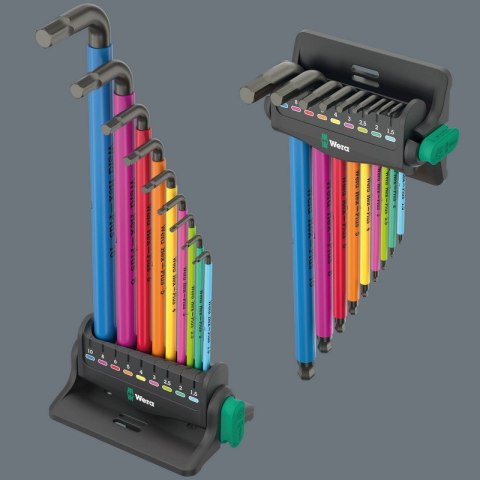 WERA ZESTAW KLUCZY TRZPIENIOWYCH 950/9 HEX-PLUS MULTICOLOU 3 9CZR WERA ZESTAW KLUCZY TRZPIENIOWYCH 950/9 HEX-PLUS MULTICOLOU 3 9CZR