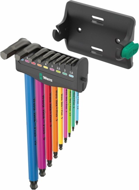 WERA ZESTAW KLUCZY TRZPIENIOWYCH 950/9 HEX-PLUS MULTICOLOU 9CZR WERA ZESTAW KLUCZY TRZPIENIOWYCH 950/9 HEX-PLUS MULTICOLOU 9CZR