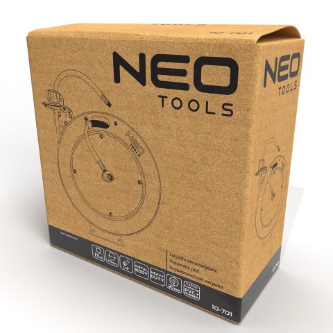 NEO ZWIJADŁO PNEUMATYCZNE, METALOWE, OTWARTE, 9,5MM*15M NEO ZWIJADŁO PNEUMATYCZNE, METALOWE, OTWARTE, 9,5MM*15M