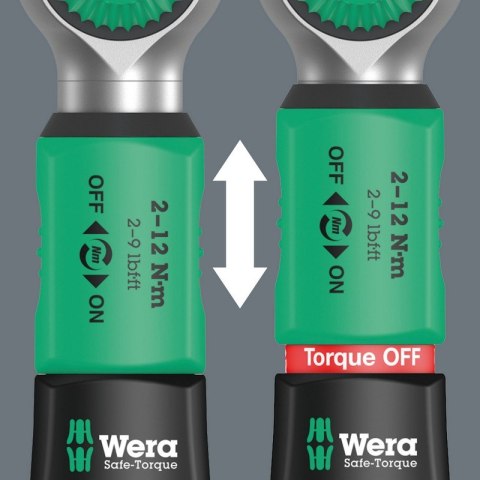 WERA KLUCZ DYNAMOMETRYCZNY SAFE-TORQUE 1/4'', 2-12NM, 20CZ WERA KLUCZ DYNAMOMETRYCZNY SAFE-TORQUE 1/4'', 2-12NM, 20CZ