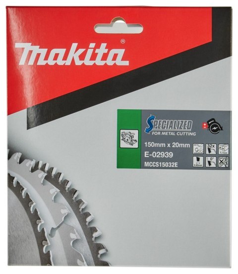 MAKITA PIŁA SPIEKOWA DO METALU 150*20MM 32Z MAKITA PIŁA SPIEKOWA DO METALU 150*20MM 32Z
