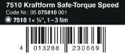WERA WKRĘTAK DYNAMOMETRYCZNY SAFE-TORQUE SPEED 7510,1-3 NM, 1/4'' WERA WKRĘTAK DYNAMOMETRYCZNY SAFE-TORQUE SPEED 7510,1-3 NM, 1/4''