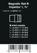 WERA ZESTAW KLUCZY NASAD. ZYKLOP 3/8'',B IMPAKTOR,LISTW.MAG.10CZ.