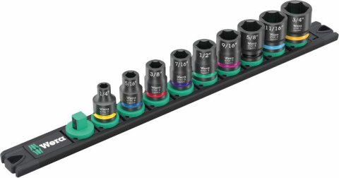 WERA ZESTAW KLUCZY NASAD. ZYKLOP 3/8'',B IMPAKTOR,LISTW.MAGN.9CZ. WERA ZESTAW KLUCZY NASAD. ZYKLOP 3/8'',B IMPAKTOR,LISTW.MAGN.9CZ.