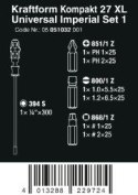 WERA ZESTAW KRAFTFORM KOMPAKT 27 XL UNIVERSAL IMPERIAL SET 1, 7CZ