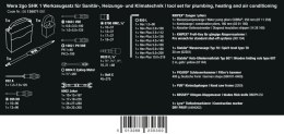 WERA ZESTAW NARZĘDZI DO INST. SANIT., GRZEWCZYCH I KLIMAT.36CZ.