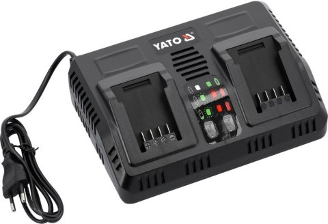 YATO INTELIGENTNA ŁADOWARKA PODWÓJNA 18V (2,4-4,5A) YATO INTELIGENTNA ŁADOWARKA PODWÓJNA 18V (2,4-4,5A)