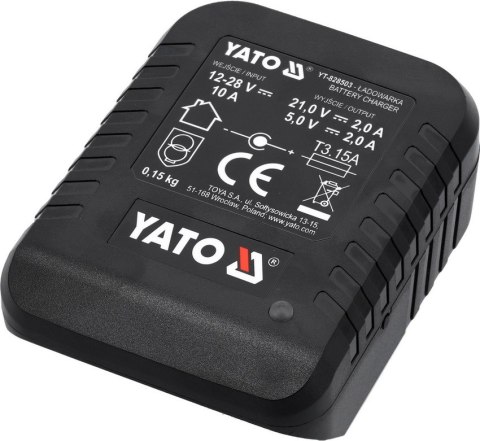 YATO ŁADOWARKA SAMOCHODOWA 18V (2A) YATO ŁADOWARKA SAMOCHODOWA 18V (2A)