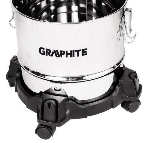 GRAPHITE ODKURZACZ PRZEMYSŁOWY 800W 12L ZBIORNIK NIERDZEWNY GRAPHITE ODKURZACZ PRZEMYSŁOWY 800W 12L ZBIORNIK NIERDZEWNY