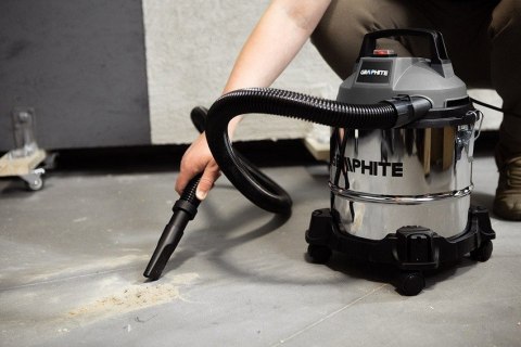 GRAPHITE ODKURZACZ PRZEMYSŁOWY 800W 12L ZBIORNIK NIERDZEWNY GRAPHITE ODKURZACZ PRZEMYSŁOWY 800W 12L ZBIORNIK NIERDZEWNY