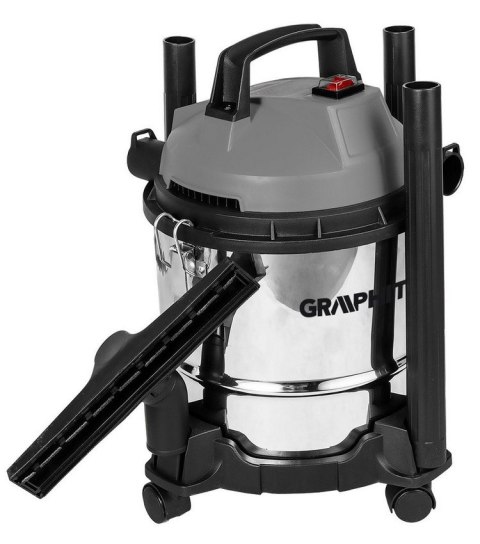 GRAPHITE ODKURZACZ PRZEMYSŁOWY 800W 12L ZBIORNIK NIERDZEWNY GRAPHITE ODKURZACZ PRZEMYSŁOWY 800W 12L ZBIORNIK NIERDZEWNY