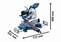 BOSCH PILARKA UKOSOWA, UKOŚNICA GCM 254 D 1800W
