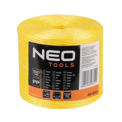 NEO SZNUREK POLIPROPYLENOWY 500M NEO SZNUREK POLIPROPYLENOWY 500M