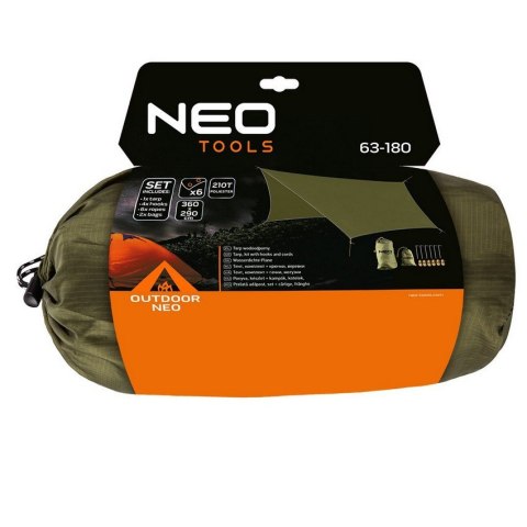 NEO TARP WODOODPORNY 360 X 290 CM 210T PU3000 NEO TARP WODOODPORNY 360 X 290 CM 210T PU3000