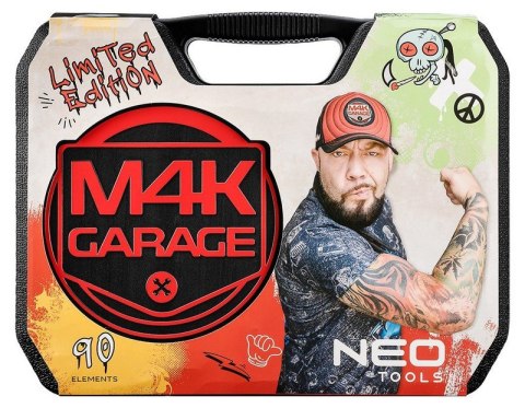 NEO ZESTAW NARZĘDZI M4K GARAGE 90 ELEMENTÓW NEO ZESTAW NARZĘDZI M4K GARAGE 90 ELEMENTÓW