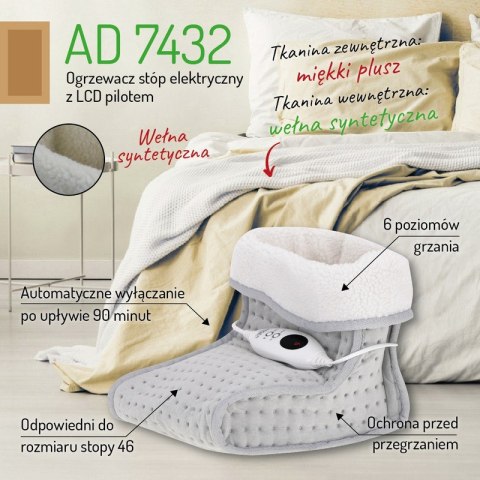 ADLER OGRZEWACZ ELEKTRYCZNY DO STÓP LCD Z PILOTEM AD 7432 ADLER OGRZEWACZ ELEKTRYCZNY DO STÓP LCD Z PILOTEM AD 7432