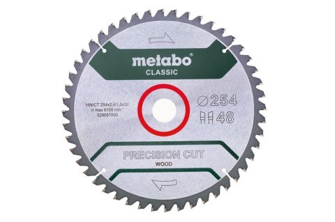 METABO PIŁA TARCZOWA HW/CT 254*30MM 48WZ METABO PIŁA TARCZOWA HW/CT 254*30MM 48WZ