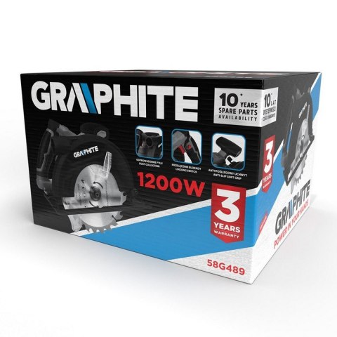 GRAPHITE PILARKA TARCZOWA 1200W 185MM GRAPHITE PILARKA TARCZOWA 1200W 185MM