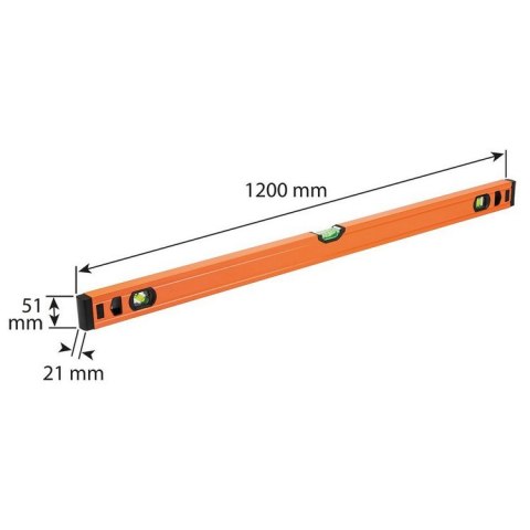 NEO POZIOMICA ALUMINIOWA S300 3 LIBELLE 120CM. NEO POZIOMICA ALUMINIOWA S300 3 LIBELLE 120CM.