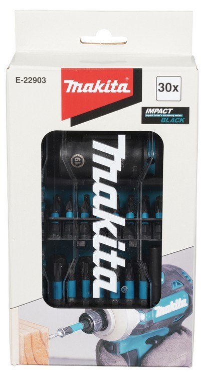 MAKITA ZESTAW BITÓW I NASADEK IMPACT BLACK 30 EL. MAKITA ZESTAW BITÓW I NASADEK IMPACT BLACK 30 EL.