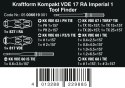 WERA ZESTAW KRAFTFORM KOMPAKT VDE 17 RA FUNKCJA GRZECHOTKI 17CZ.