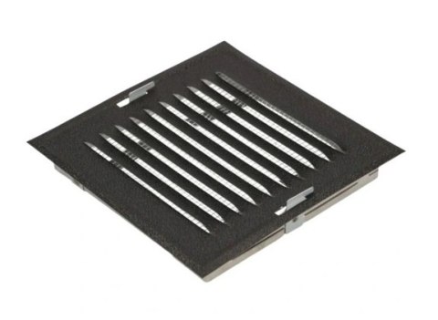AIR ROXY KRATKA METALOWA SKOŚNA W RAMCE Z SIATKĄ 14*14CM GRAFIT MAT AIR ROXY KRATKA METALOWA SKOŚNA W RAMCE Z SIATKĄ 14*14CM GRAFIT MAT