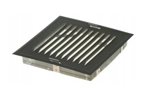 AIR ROXY KRATKA METALOWA SKOŚNA W RAMCE Z SIATKĄ 14*14CM GRAFIT AIR ROXY KRATKA METALOWA SKOŚNA W RAMCE Z SIATKĄ 14*14CM GRAFIT