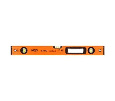 NEO POZIOMNICA ALUMINIOWA S 400 3 LIBELLE 2 UCHWYTY 60CM NEO POZIOMNICA ALUMINIOWA S 400 3 LIBELLE 2 UCHWYTY 60CM