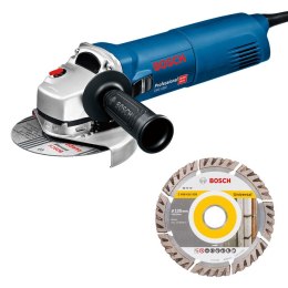 BOSCH SZLIFIERKA KĄTOWA 125MM GWS 1400 1400W + TARCZA DIAMENTOWA