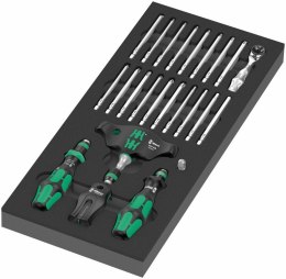 WERA WKŁADKA PIANKOWA 9752 KRAFTFORM KOMPAKT BITY+GRZECHOTKA 24CZ
