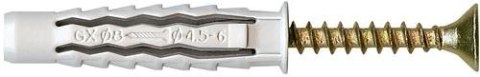 ARVEX DYBEL UNIWERSALNY ŁEB Z NACIĘCIEM KRZYŻOWYM GXK 6/40MM ARVEX DYBEL UNIWERSALNY ŁEB Z NACIĘCIEM KRZYŻOWYM GXK 6/40MM