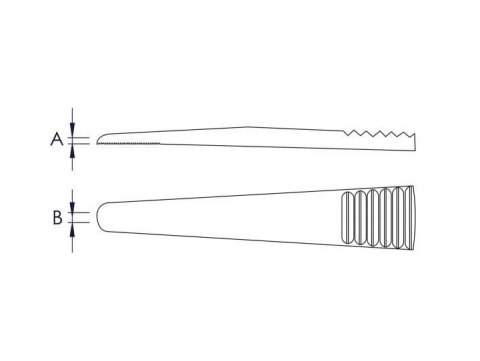 KNIPEX PĘSETA PROSTA 120MM KNIPEX PĘSETA PROSTA 120MM