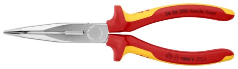 KNIPEX SZCZYPCE IZOLOWANE WYDŁUŻONE WYGIĘTE TNĄCE PÓŁOKRĄGŁE 200MM KNIPEX SZCZYPCE IZOLOWANE WYDŁUŻONE WYGIĘTE TNĄCE PÓŁOKRĄGŁE 200MM