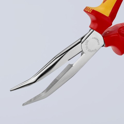 KNIPEX SZCZYPCE IZOLOWANE WYDŁUŻONE WYGIĘTE TNĄCE PÓŁOKRĄGŁE 200MM KNIPEX SZCZYPCE IZOLOWANE WYDŁUŻONE WYGIĘTE TNĄCE PÓŁOKRĄGŁE 200MM
