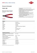KNIPEX SZCZYPCE TNĄCE SUPER KNIPS 125MM