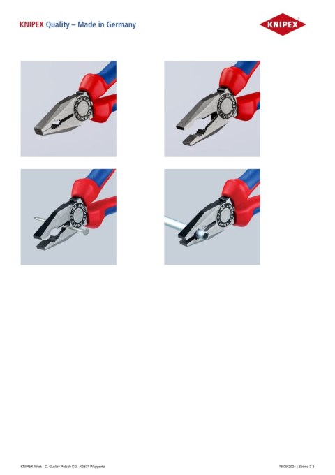 KNIPEX SZCZYPCE UNIWERSALNE PVC 180MM KNIPEX SZCZYPCE UNIWERSALNE PVC 180MM