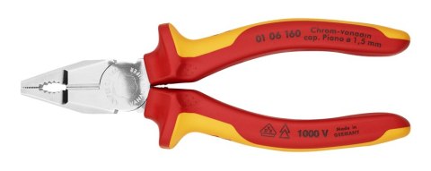 KNIPEX SZCZYPCE UNIWERSALNE VDE 1000V 160MM KNIPEX SZCZYPCE UNIWERSALNE VDE 1000V 160MM