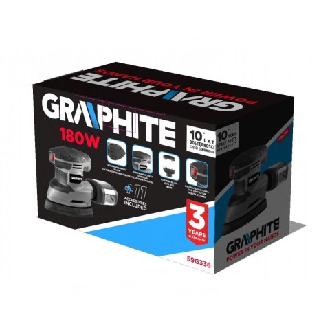 GRAPHITE SZLIFIERKA OSCYLACYJNA DELTA 180W, STOPA 140*140*80 MM GRAPHITE SZLIFIERKA OSCYLACYJNA DELTA 180W, STOPA 140*140*80 MM