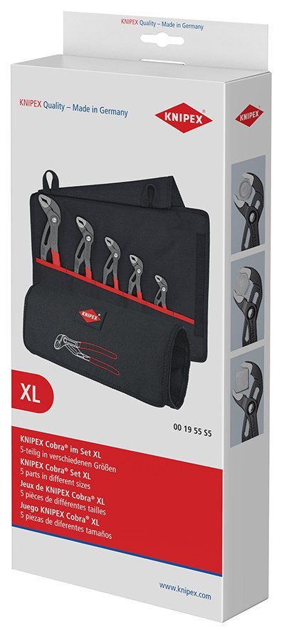 KNIPEX ZESTAW SZCZYPIEC DO RUR W ETUI 5-CZĘŚC 125,150,180,250,300MM KNIPEX ZESTAW SZCZYPIEC DO RUR W ETUI 5-CZĘŚC 125,150,180,250,300MM