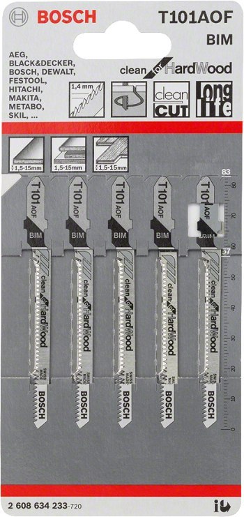 BOSCH BRZESZCZOT DO WYRZYNARKI T101AOF 5SZT. BOSCH BRZESZCZOT DO WYRZYNARKI T101AOF 5SZT.