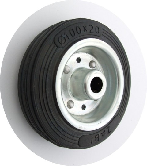 UN KOŁO METAL-GUMA 100MM BEZ OBUDOWY+OŚKA 11 UN KOŁO METAL-GUMA 100MM BEZ OBUDOWY+OŚKA 11