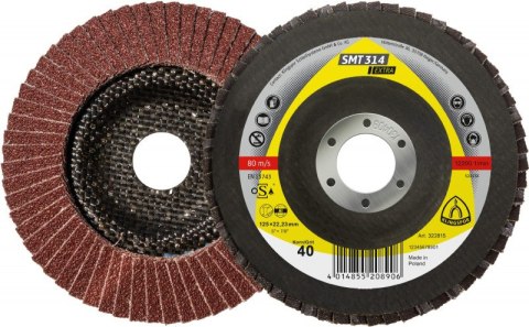 KLINGSPOR LAMELKA SMT314 GRANULACJA 40 125MM 322815 KLINGSPOR LAMELKA SMT314 GRANULACJA 40 125MM 322815