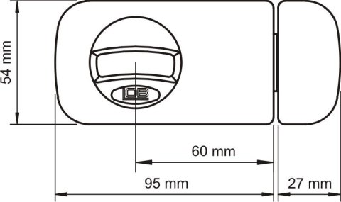 LOB ZAMEK NAWIERZCHNIOWY 3 KLUCZE TB61 60MM BIAŁY LOB ZAMEK NAWIERZCHNIOWY 3 KLUCZE TB61 60MM BIAŁY