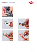 KNIPEX OBCINAK UCIOSOWY DO PROFILI Z TWORZYWA SZTUCZNEGO 215MM