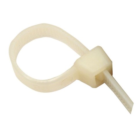 BEAST Opaski zaciskowe kablowe nylon białe 190x4,7 mm 50 sztuk BEAST Opaski zaciskowe kablowe nylon białe 190x4,7 mm 50 sztuk